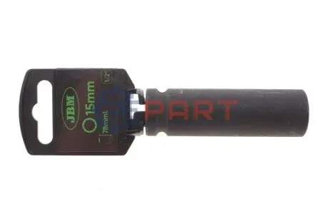 Головка торцева ударна 1/2" 15 мм Long 78 мм JBM 12064