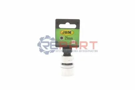 Головка торцева 1/2" 21 мм (хромована) JBM 13267