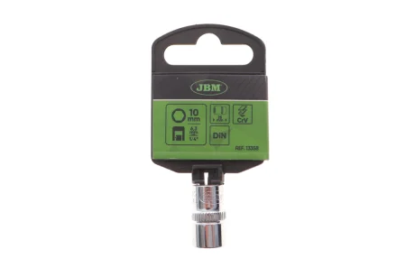 Головка торцева 1/4" 10 мм (хромована) JBM 13358
