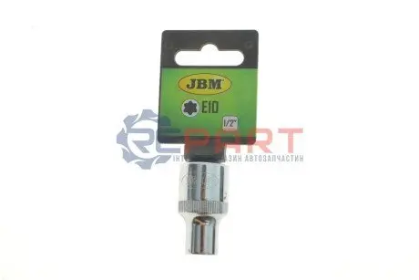 Головка торцева 1/2" E10 (хромована) JBM 13658