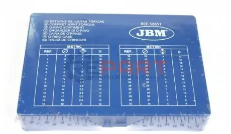 Набор уплотнительных колец (метричиских) 386 шт JBM 50651 Купити в Україні