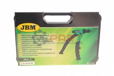 Заклепник компактний для гайок,які знімаються 200mm/8" (M3/M4/M5/M6) JBM 52595