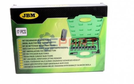Набір інструментів для притирки седел дизельних форсунок (17 пердметів) - JBM 52813