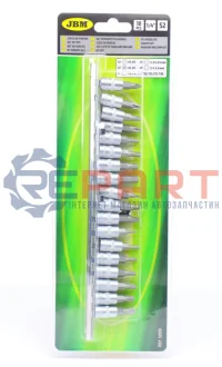 Набір головок 1/4" зі вставками комбінованими 18 од. JBM 52909