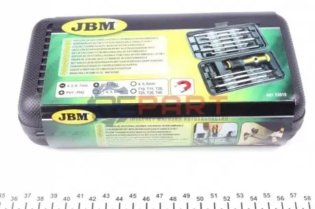 Набір викруток Torx/PH/PZ/SL 6 од. JBM 53010 Купити в Україні