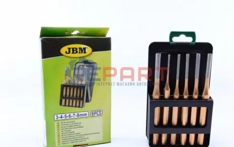 Набір вибивачів паралельних (3/4/5/6/7 / 8mm) JBM 53095