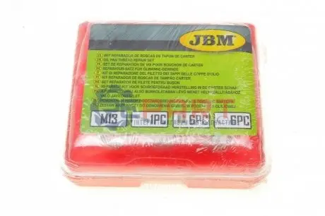 Набор инструмента для восстановления резьбы в поддоне картера (M13) JBM 53235