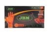 Рукавиці нітрилові (M) 100 шт. 7 mil (помаранчеві Diamond texture) JBM (53551) зображення 1