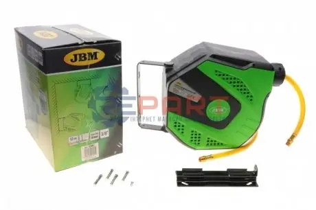 Шланг пневматичний на котушці 3/8" Ø9,5 mm L-12 m JBM 53581