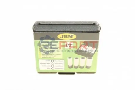 Набір ударних головок PRO 1/2" для шиномонтажу 17-19-21 мм (з покриттям) JBM 53587 Купити в Україні