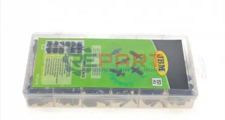 Фото Набор пластмассовых клипс для обивки (151 шт.)) (Mercedes-Benz) JBM (53718) изображение 1