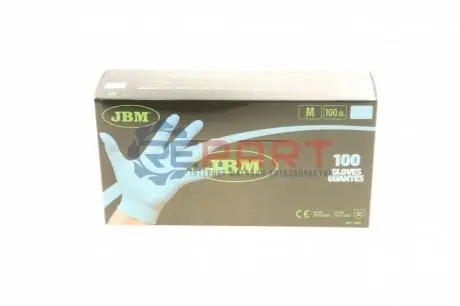 Рукавиці нітрилові (M) 100шт (3.5mil) (блакитні) JBM 53984 Купити в Україні
