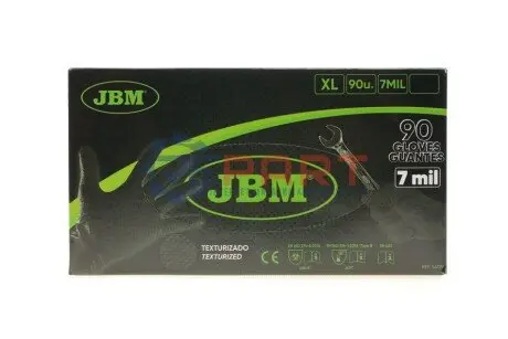 Рукавиці нітрилові (XL) 90шт (7mil) (чорні Diamond texture) JBM 54179