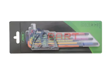 Набор ключей Г-обр. Torx T10-T50 (цветные) JBM 54532