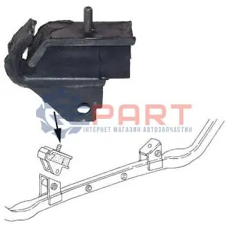 Подушка двигателя задняя VW T3 -92 JP GROUP 1117901000 Купить в Украине