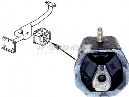 Подушка двигуна - (251199201G, 251199201F) JP GROUP 1117902900 (фото 1)