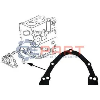 Фото Прокладка кришки колінвалу JP GROUP (1119100300) зображення 1