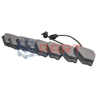 Фото Гальмівні колодки перед. (з пр. датчик.) AUDI A6/S6 97-05 VW Passat 00-05, Phaeton 02- JP GROUP (1163602710) зображення 1