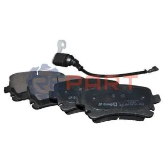 Колодки гальмівні (задні) VW T5 03- (Lucas) (з датчиком) JP GROUP 1163706210 Купити в Україні