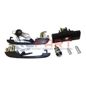 VW К-кт ручок передн.двері з ключами,замками Jetta 83- JP GROUP 1187500310 Купити в Україні