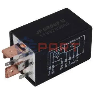 Реле насосу паливного VW Golf IV/Passat B5 1.4-3.2 i 97-05/Seat Leon 1.4-2.8 i 99-06 JP GROUP 1199209800 Купити в Україні