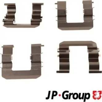 KIA установчий к-кт. гальм. колод. RIO II 1.4 16V 05-, RIO II 1.5 CRDi 05-, HYUNDAI ACCENT III 1.4 GL JP GROUP 3364003810 Купити в Україні