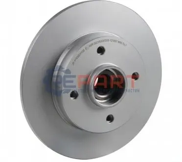 Диск гальмівний (задній) Citroen C3/C4 /Peugeot 207/307 05- (249х9) (+ABS) JP GROUP 4163201100 Купити в Україні