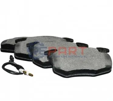 Фото Гальмівні колодки перед. (з датчик.) CITROEN Saxo PEUGEOT JP GROUP (4163602810) зображення 1