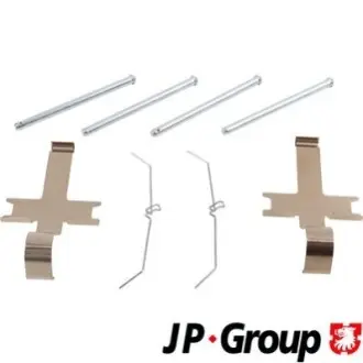 Фото TOYOTA К-т установчий передн. гальм. колодок HILUX VII 2.5 D-4D 4WD 07-15, LAND CRUISER 80 4.2 TD 90-97, LAND CRUISER 90 3.4 i 24V 96-02 JP GROUP (4864004310) зображення 1