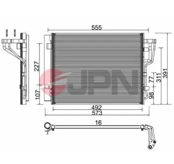Радіатор кондиціонера JPN 60C0329JPN