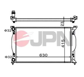 Радіатор охолодження двигуна JPN 60C9004JPN