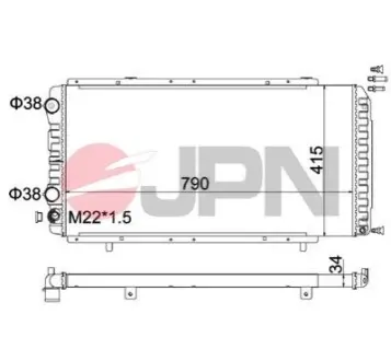 Радіатор охолодження двигуна JPN 60C9012JPN