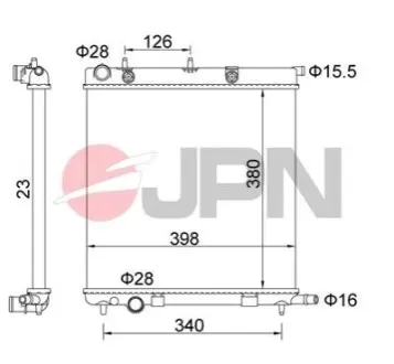 Радіатор охолодження двигуна JPN 60C9013JPN