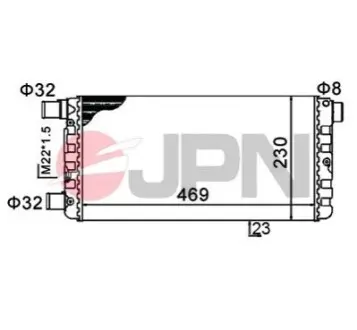 Радіатор охолодження двигуна JPN 60C9016JPN