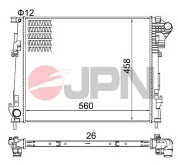 Радіатор охолодження двигуна JPN 60C9039JPN