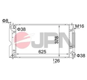 Радіатор охолодження двигуна JPN 60C9051JPN