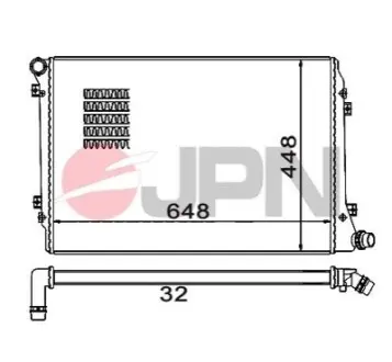 Радіатор охолодження двигуна JPN 60C9062JPN