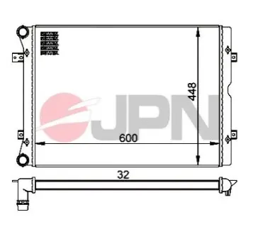 Радіатор охолодження двигуна JPN 60C9065JPN