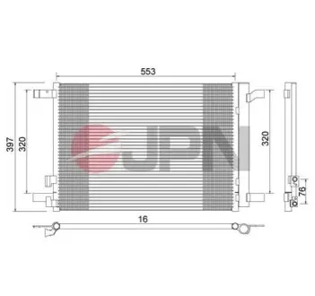 Радиатор кондиционера JPN 60C9079JPN
