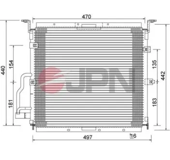 Радіатор кондиціонера JPN 60C9081JPN