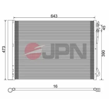 Радіатор кондиціонера JPN 60C9085JPN