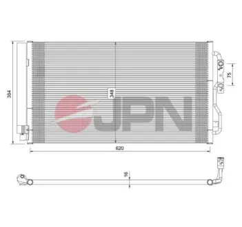 Радіатор кондиціонера JPN 60C9088JPN