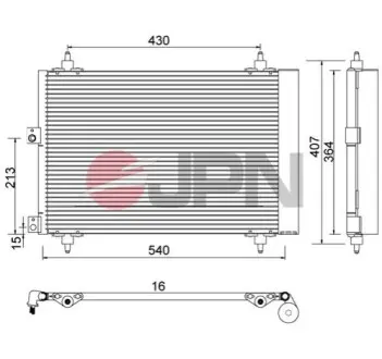 Радіатор кондиціонера JPN 60C9089JPN