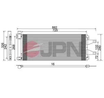 Радіатор кондиціонера JPN 60C9094JPN