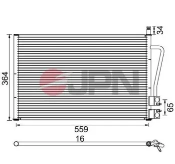 Радіатор кондиціонера JPN 60C9097JPN