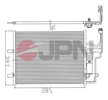 Радіатор кондиціонера JPN 60C9108JPN