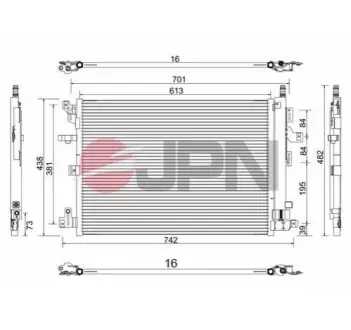 Радіатор кондиціонера JPN 60C9148JPN