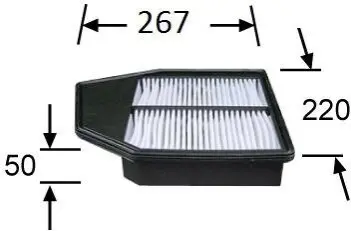 Фільтр повітряний Honda Accord VIII 2.4 16V 08-12 JS ASAKASHI A8512 Купити в Україні