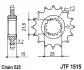 Зірка передня JT SPROCKETS (JTF151514) зображення 2