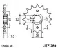 Зірка передня JT SPROCKETS (JTF28916) зображення 3